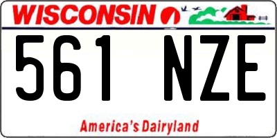 WI license plate 561NZE