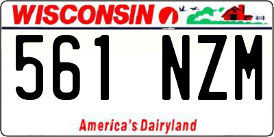 WI license plate 561NZM