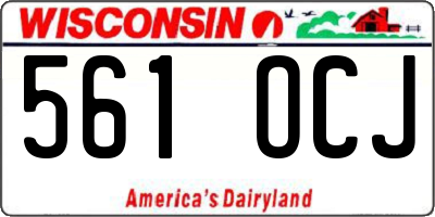 WI license plate 561OCJ