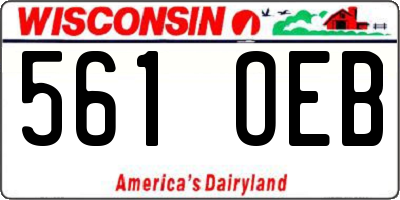 WI license plate 561OEB