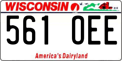 WI license plate 561OEE