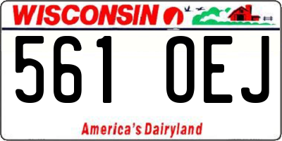 WI license plate 561OEJ