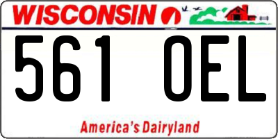 WI license plate 561OEL