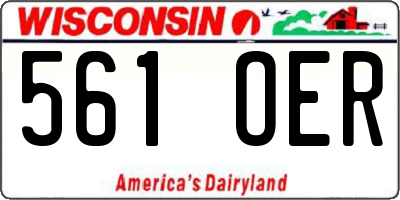 WI license plate 561OER