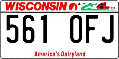WI license plate 561OFJ