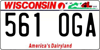 WI license plate 561OGA