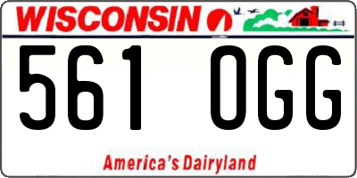 WI license plate 561OGG