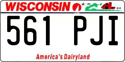 WI license plate 561PJI