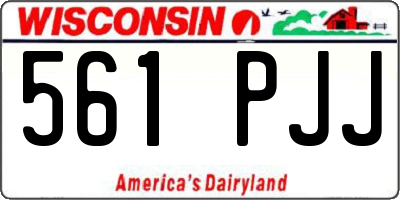 WI license plate 561PJJ