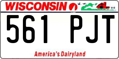 WI license plate 561PJT