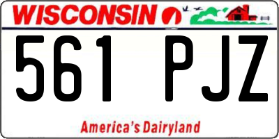 WI license plate 561PJZ