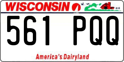 WI license plate 561PQQ