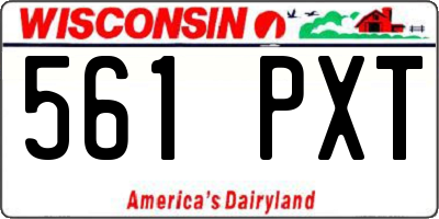 WI license plate 561PXT