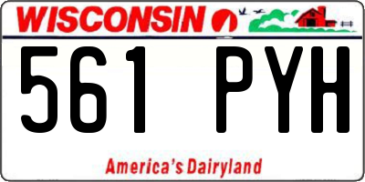 WI license plate 561PYH