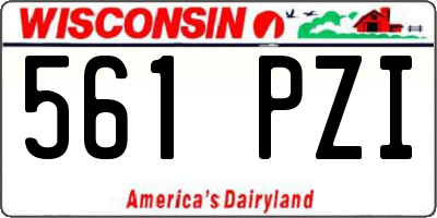 WI license plate 561PZI