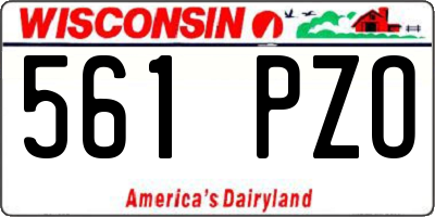 WI license plate 561PZO