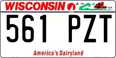 WI license plate 561PZT