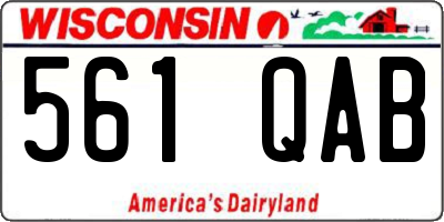 WI license plate 561QAB