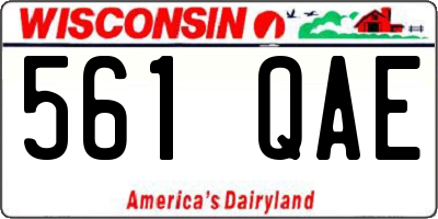 WI license plate 561QAE