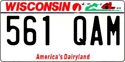 WI license plate 561QAM