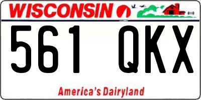WI license plate 561QKX