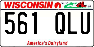 WI license plate 561QLU