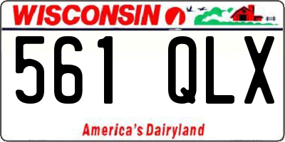 WI license plate 561QLX