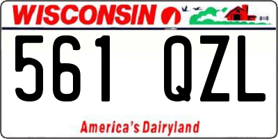 WI license plate 561QZL
