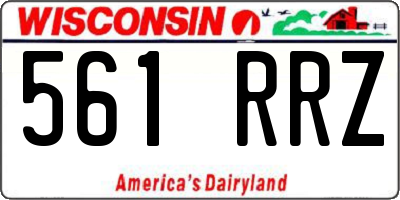 WI license plate 561RRZ