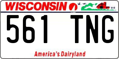 WI license plate 561TNG