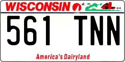 WI license plate 561TNN