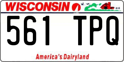 WI license plate 561TPQ