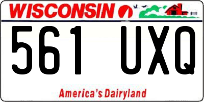 WI license plate 561UXQ