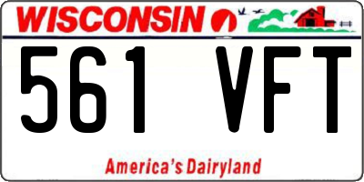 WI license plate 561VFT