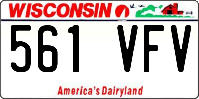 WI license plate 561VFV