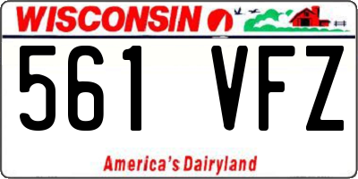 WI license plate 561VFZ