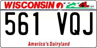 WI license plate 561VQJ