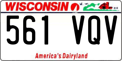 WI license plate 561VQV