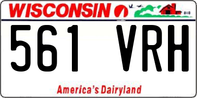 WI license plate 561VRH