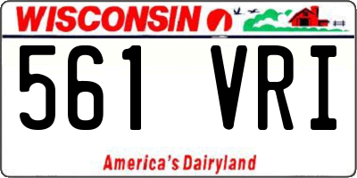 WI license plate 561VRI