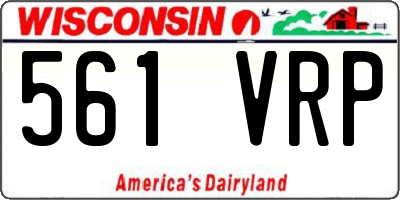 WI license plate 561VRP