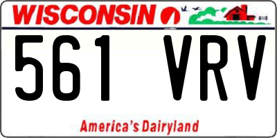 WI license plate 561VRV