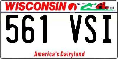 WI license plate 561VSI
