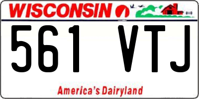 WI license plate 561VTJ