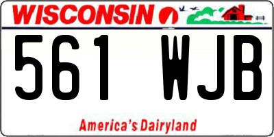 WI license plate 561WJB