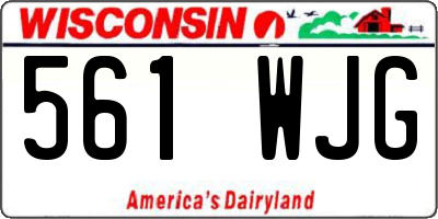 WI license plate 561WJG