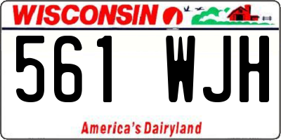 WI license plate 561WJH