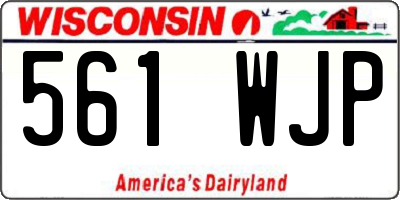 WI license plate 561WJP