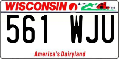 WI license plate 561WJU