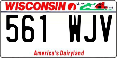WI license plate 561WJV